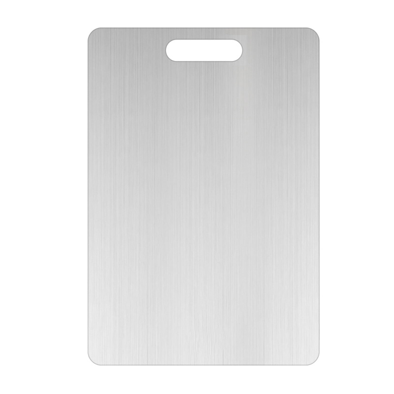 Homelife Double Sided Cutting Board for Kitchen Quick Thawing Crack Resistance Cutting Board Stainless Steel Chopping Board for Meats Fruits Vegetables