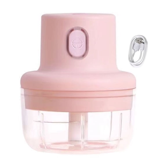 Homelife Electric Garlic Masher Mini Wireless Food Chopper USB Rechargeable Vegetable Cutter Portable Food Processor for Chili Spice Meat Nuts One-Touch Kitchen Tool