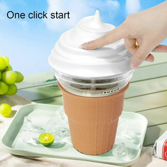 Homelife Electric Ice Cream Maker Quick DIY Fruit Ice Cream Machine for Homemade Gelato Sorbet Yogurt Milkshakes Drinks