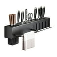 thumbnail image 1 of Homelife Kitchen Cutlery Holder Wall Mounted Cutter Holder with Hooks Carbon Steel Cutter Storage Rack for Spoon Chopsticks Rust-Resistant Kitchen Utensil Organizer, 1 of 13