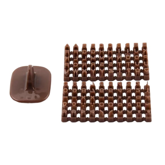 Homelife Letter Cookie Stamps Mold for Clay Alphabets Numbers Pottery Stamp Fondant Embosser DIY Cookie Cutters Non-Stick Reusable Soap Chocolate Jewelry Baking Tools