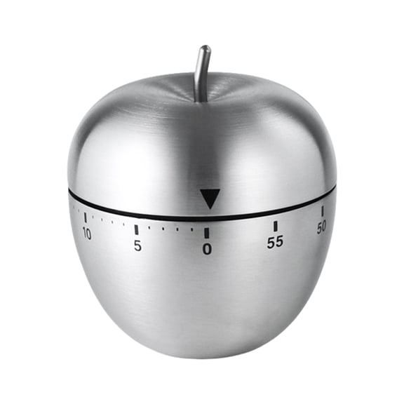 Homelife Mechanical Kitchen Timer 60 Minutes Count Down Alarm Loud 70db Bell Stainless Steel No Batteries for Cooking Learning Homework Yoga