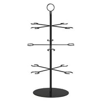 Homelife Metal Champagne Tower Stand 3 Tier Wine Glass Display Rack for Party Holds 12 Glasses Stable Design Prevents Spillage Cocktail Tree Stand for Champagne Cocktails Martini