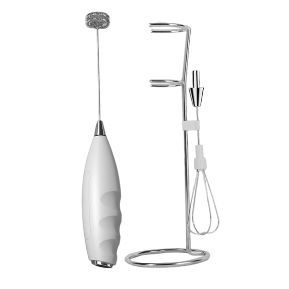 Homelife Milk Frother Electric Mixer Stainless Steel Blender 2-in-1 Rechargeable Egg Beater Foam Maker for Coffee Latte Cappuccino Hot Chocolate Matcha