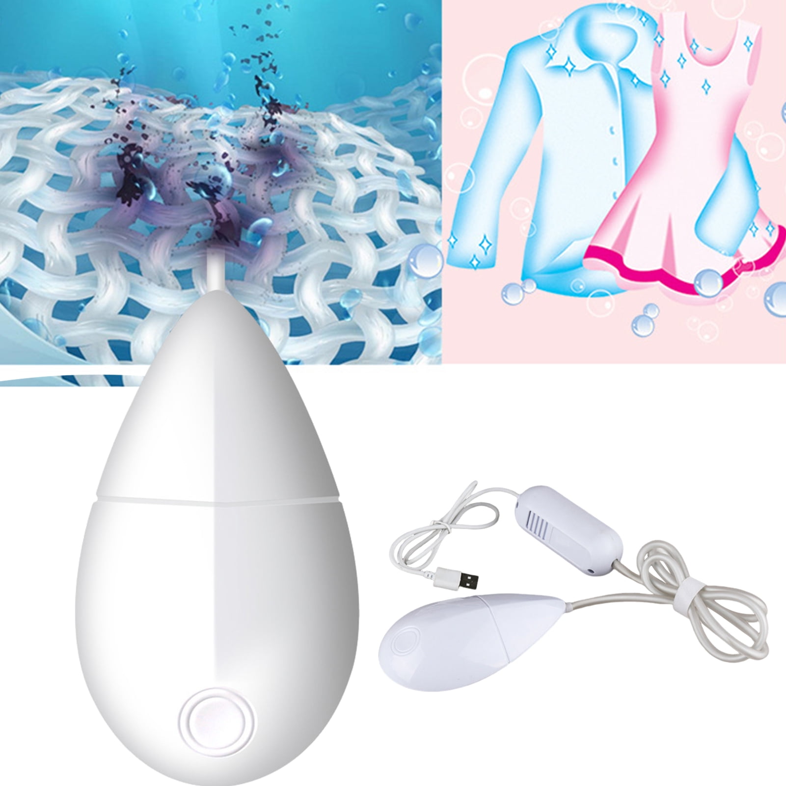 Homelife Portable Mini Washing Ultrasonic Washing Machine USB Small Automatic Washer for Travel Portable Ultrasonic Cleaner for Stains Friction Reduction
