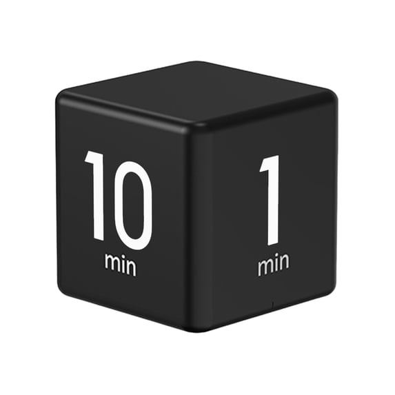 Homelife Rotating Pomodoro Timer 1-60 Minutes Preset LED Display Adjustable Volume Cube Timer for Work Study Kitchen Portable Sensor-Controlled Adjustable Volume Timer