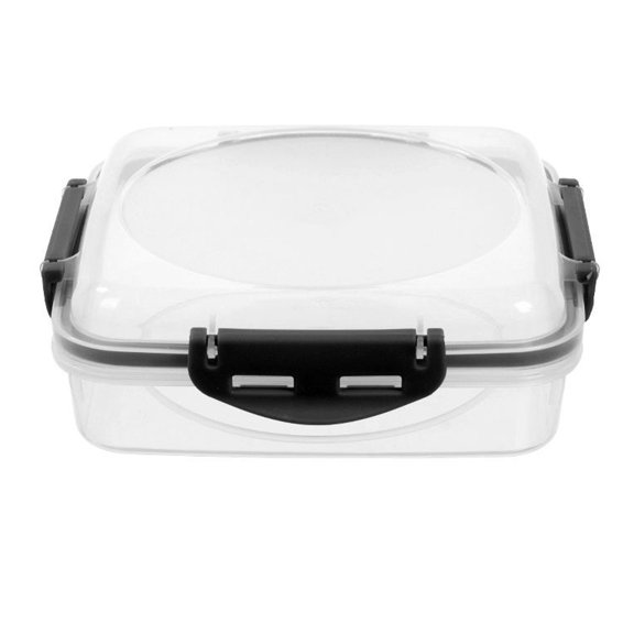 Homelife Sandwich Container with Lids Bento Lunch Box Airtight BPA-Free Kitchen Storage Box Silicone Sealing Ring Sandwich Holder for Meal Prep