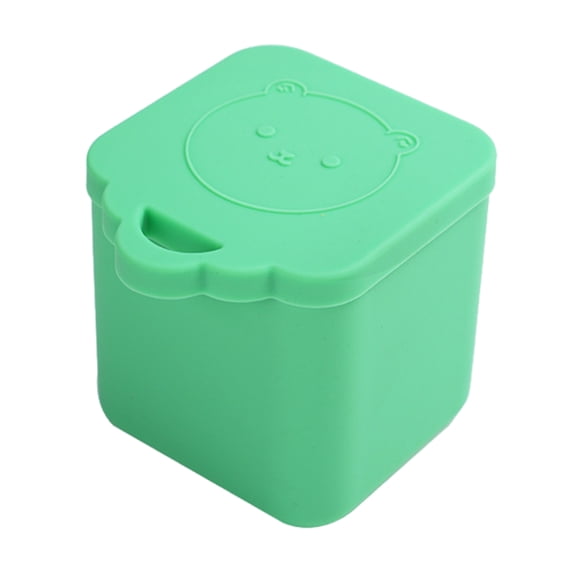 Homelife Silicone Bear Bunny Dips Containers Salad Dressing Container Condiment Snacking Box with Lids Food Safe Lunchbox Organizer for Kids