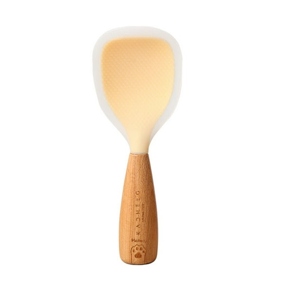 Homelife Silicone Rice Spoon Non-Stick Food Grade with Standing Feature High Temperature Resistant Rice Spoon