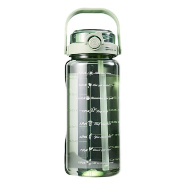 Homelife Sports Water Bottle with Lid Leak-Proof Wide Mouth BPA-Free Water Cup 1.5L/2L Large Capacity Reusable Drinking Cup for Gym Travel Home School