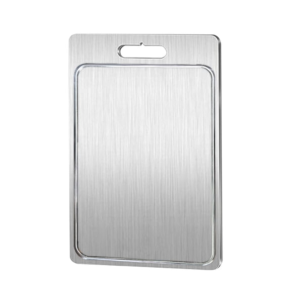 Homelife Stainless Steel Cutting Board Double-Sided Chopping Boards for Kitchen Heavy Duty Meat Fruit Vegetable Slicing Board