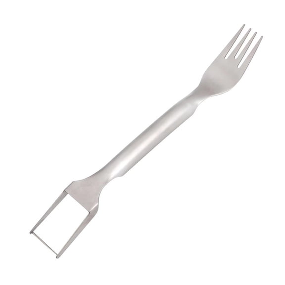 Homelife Stainless Steel Fruit Fork Cutter 2-In-1 Watermelon Slicer Tool with Dual Head Fork Lightweight Windmill Cutter for Home Party Camping Kitchen Gadget