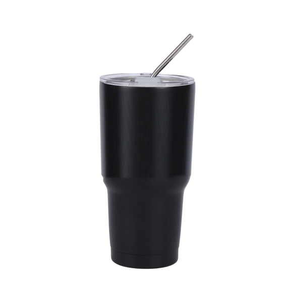 Homelife Stainless Steel Ice Cup 900ML Large Capacity Insulation Tumbler with Straw Car Coffee Cup for Hot Cold Drinks Water Tea Milk Office Outdoor Insulated Bottle