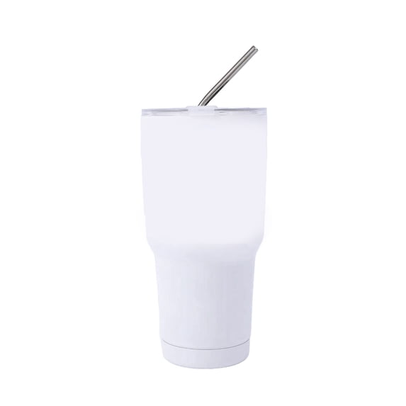 Homelife Stainless Steel Ice Cup 900ML Large Capacity Insulation Tumbler with Straw Car Coffee Cup for Hot Cold Drinks Water Tea Milk Office Outdoor Insulated Bottle