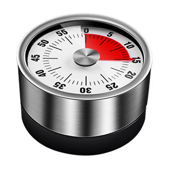 Homelife Stainless Steel Kitchen Timer Ultra-Precise Timing Ergonomic Button Design Magnetic Timer LED Display Clockwork Multi-Functional Cooking Timer for Classroom Office Gym