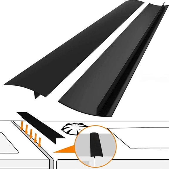 Homelife Stove Counter Gap Cover Silicone Rubber Strip Heat Resistant Mat Oil Dust Water Seal Kitchen Filler for Home Restaurant Hotel