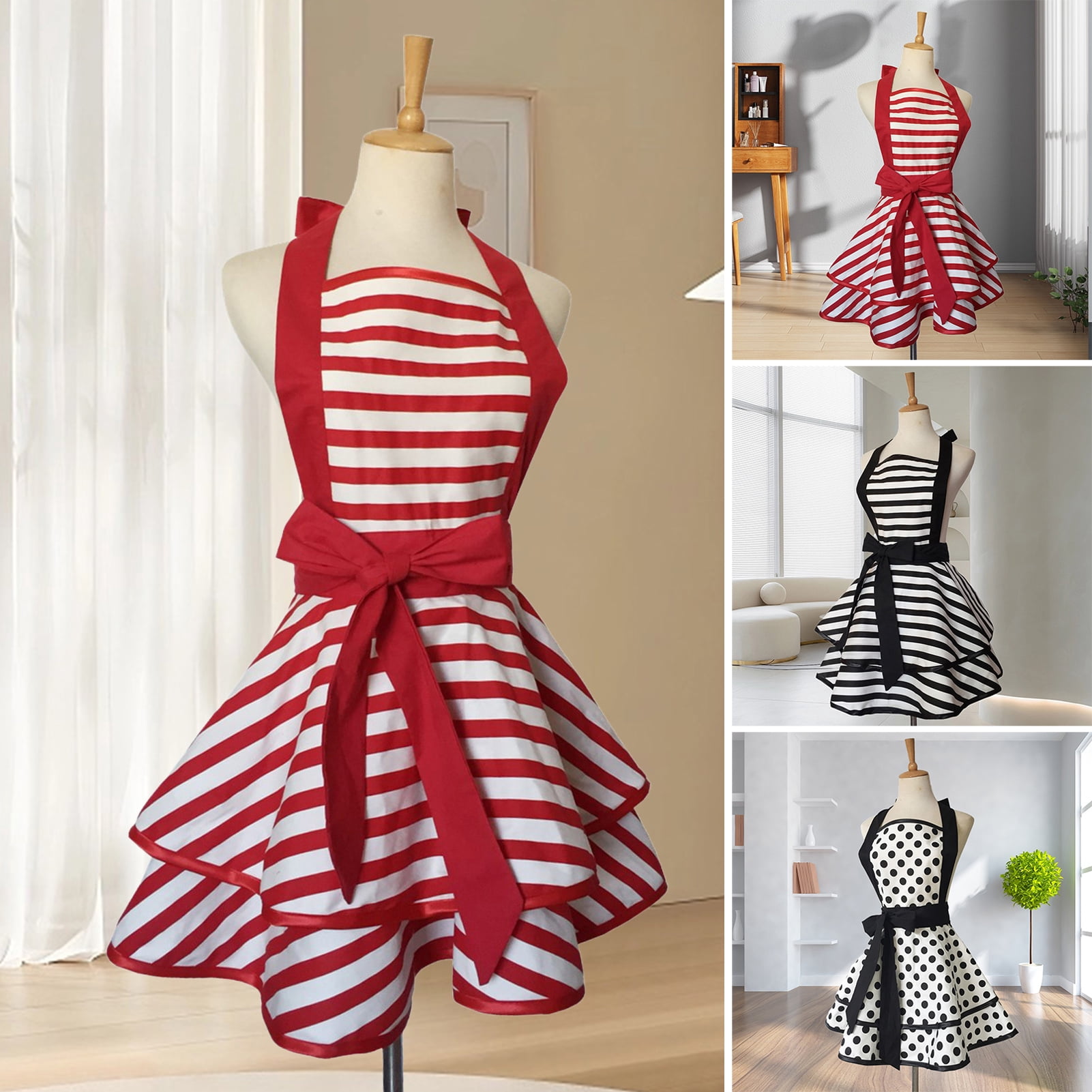 Homelife Vintage Apron for Women Kitchen Cooking Baking BBQ Grilling ...