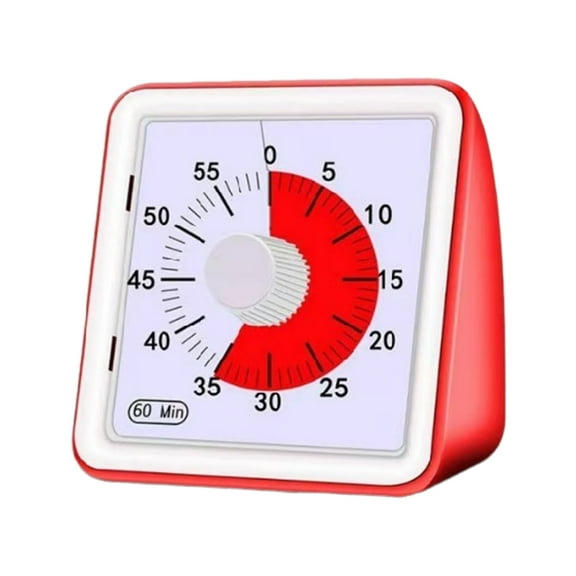 Homelife Visual Countdown Timer for Classroom Meetings Kitchen Silent Magnetic Timer with Alarm Easy-to-Read Display Intuitive Visual Dial Multifunctional Time Management Tool