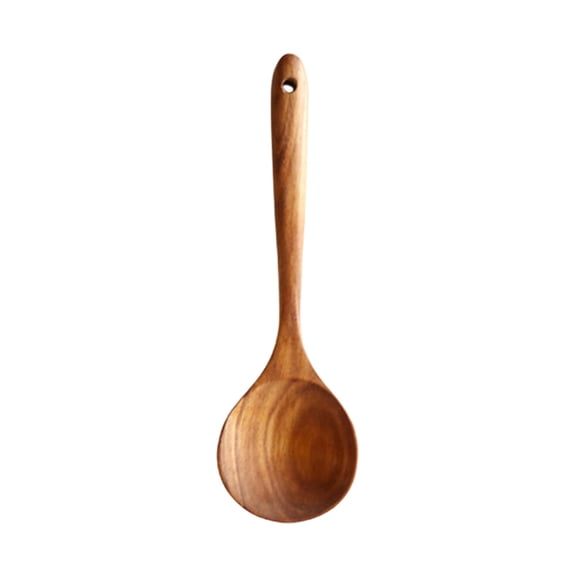 Homelife Wooden Cooking Utensils Cooking Spatulas Soup Ladles And Rice Spoons Nonstick Kitchen Tools for Comfortable Grip And Easy Cleaning