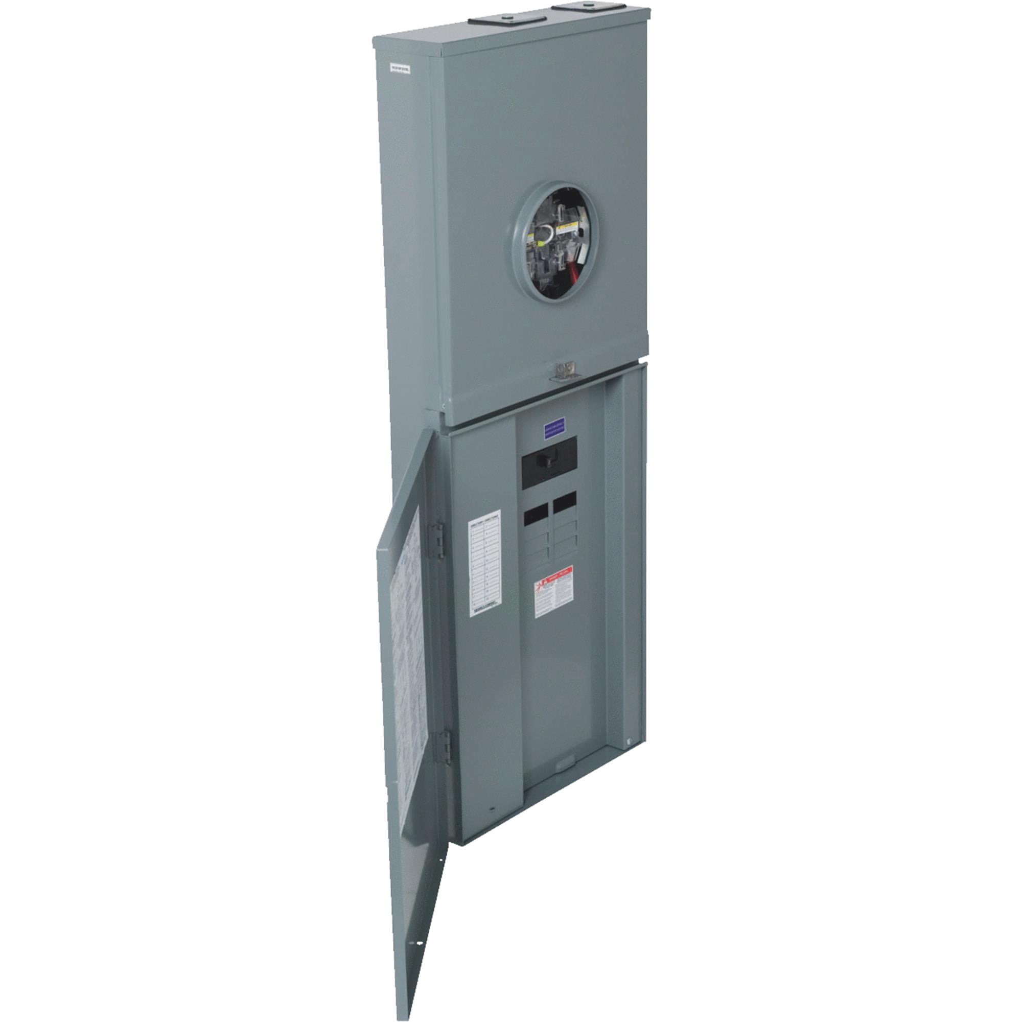 Square D Homeline 200A 8-Space 16-Circuit Outdoor Combination Meter ...