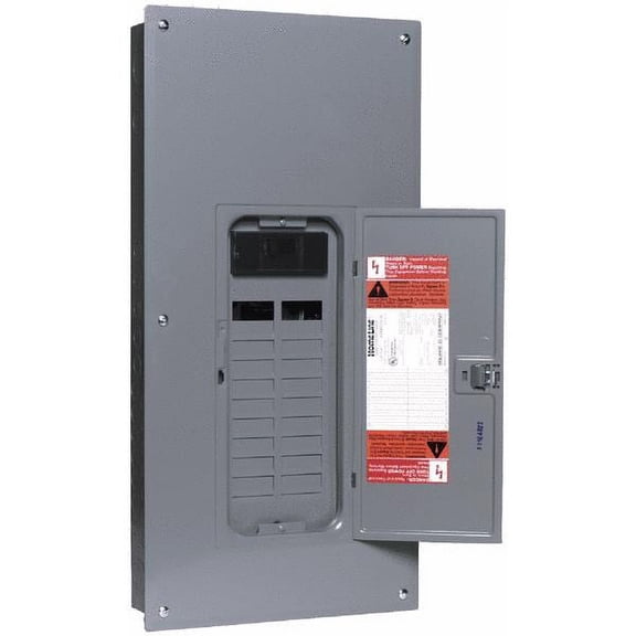 Square D - HOM2040M200C Homeline 200-Amp 20-Space 40-Circuit Indoor Main Breaker Load Center with Cover
