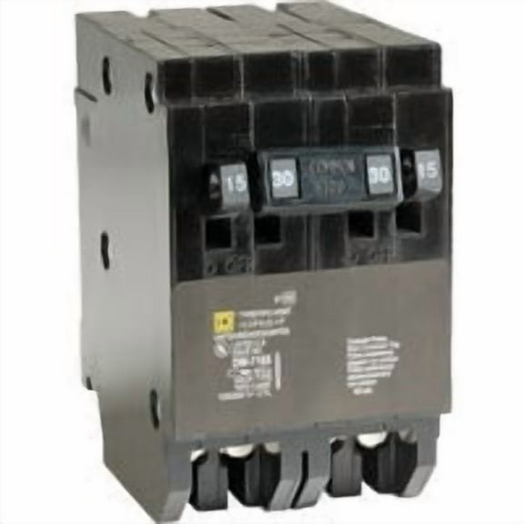 Square D by Schneider Electric HOMT1515230CP Homeline 2-15-Amp Single-Pole 1-30-Amp Two-Pole Quad Circuit Breaker