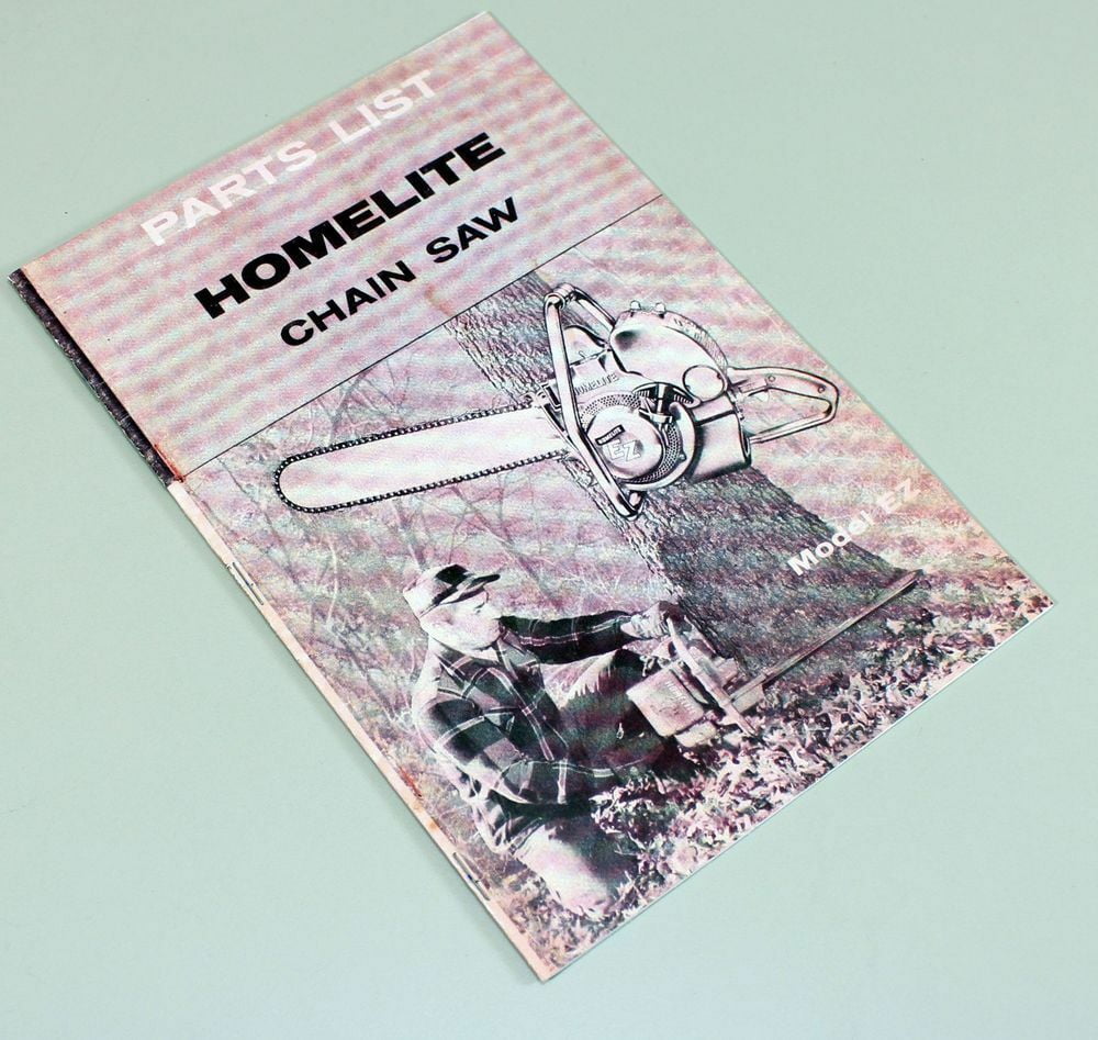 Homelite Ez Chainsaw Parts List Assembly Manual Catalog