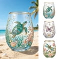 thumbnail image 1 of Homellea 2026 Garden Butterfly Floral Morning Bliss Glass Tea Cup, 4.33 Inch Gold Rim Decorative Drinking Glass with Purple Butterfly, Flower and Vine Print for Wine, Cocktails, Gift, 1 of 8