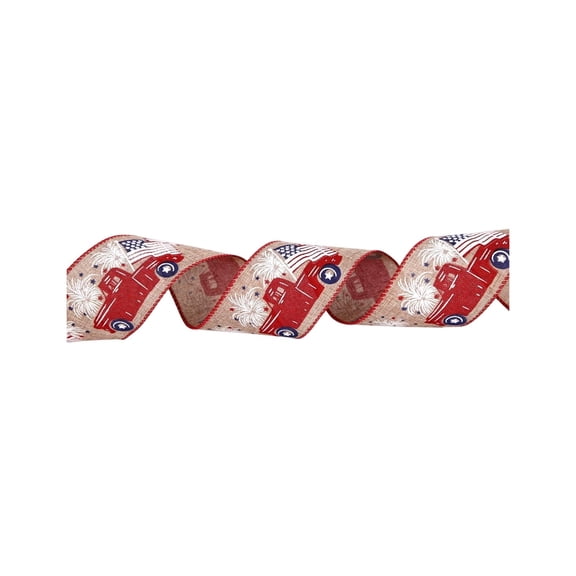Homellea American Flag Star Striped Ribbon, Foldable into Exquisite Bows, 4th of July Kitchen Window Decor, 250th Anniversary Independence Day Memorial Day Party Supplies
