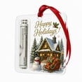 thumbnail image 1 of Homellea Christmas Cash Gift Holder Ornament, Clear Acrylic Money Holder with Bill Storage, Hanging Christmas Tree Decoration for Stocking Stuffers, Holiday Money Gift Idea, 1 of 5