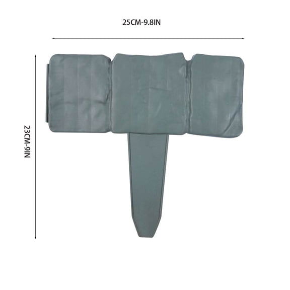 Homellea Imitation Stone Garden Fence, Plastic Retaining Edging, Border Grey Cobbled Effect Landscape Decor, Interlocking Decorative Panels Flower Bed Path Lawn Edge,20PCS