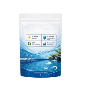 Homellea Pool Water Clarifier Flocculant Powder, 3.53 Oz Swimming Pool Clarifying Agent for Cloudy Water, Above Ground and In Ground Pools, Spas and Hot Tubs