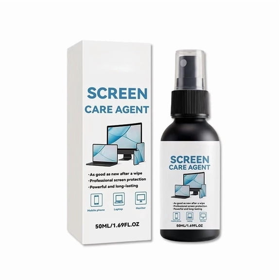 Homellea Screen Cleaner Spray, 1.69 Fl Oz Streak-Free Anti-Static Electronics Cleaner for Phone, Tablet, Laptop, Monitor, Computer Screen, TV Screen and Office Device Care