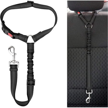 Homelove Dog Car Seat Belt, Pet Seatbelt, Adjustable Pet Car Seat Belt for Small to Large Dogs Black