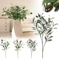 thumbnail image 1 of HomelyJoy 11" Artificial Olive Branches Stems, Faux Olive Tree Greenery for Small Vase, Tabletop Decor for Home Office Wedding Party, 1 of 8