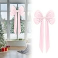 thumbnail image 1 of HomelyJoy Big Red Velvet Bow for Christmas Tree Topper, Giant 40x80 Inch Extra Large Front Door Bow with Long Streamers, Luxury Christmas Ribbon Decor for Holiday Home and Gift, 1 of 5