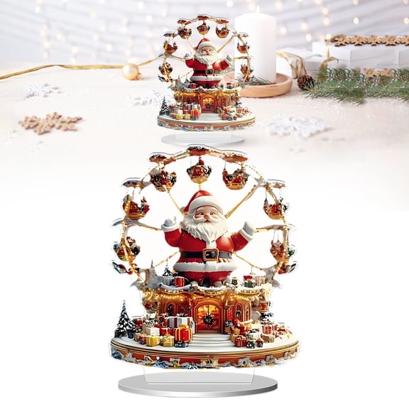 HomelyJoy Christmas Ornaments Indoor - Decorative Acrylic Pieces for Wall and Door