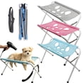 thumbnail image 1 of HomelyJoy Dog Grooming Hammock with Stand Foldable Pet Grooming Station Adjustable Height Bathing Support Mesh Sling for Dogs Cats Nail Trimming Bathing Brushing, 1 pc, 1 of 9