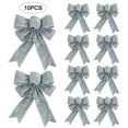 thumbnail image 1 of HomelyJoy Extra Solver Christmas Tree Topper Bow, Big Fluffy Ribbon Bow for Wreaths, Outdoor Waterproof Xmas Bows for Gift Wrapping, Doors, Easy to Shape for Holidays 10PC, 1 of 7