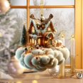 thumbnail image 1 of HomelyJoy House Ornaments for Christmas Village - Flat Hanging House Shape Decorations with Design Details for Xmas Tree, Mantel, Winter Wonderland Display, 1 of 7