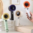 thumbnail image 1 of HomelyJoy Portable Handheld Fan, USB Rechargeable Personal Cooling Fan with Mutli Adjustable Speeds and LED Display for Travel, 1 of 8