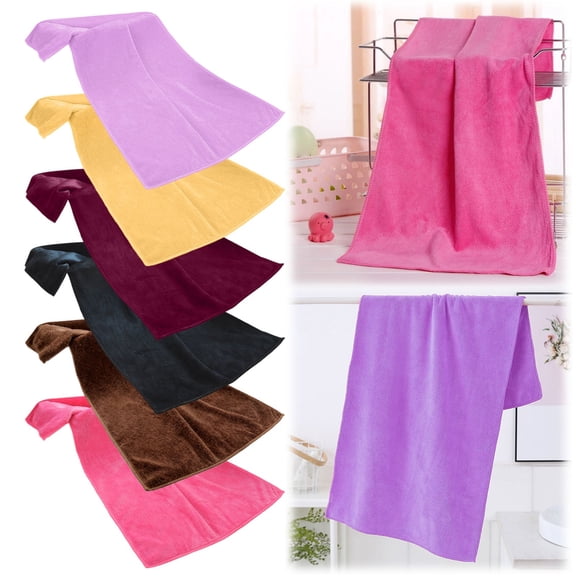 HomelyJoy Quick Dry Microfiber Travel & Sport Towel - Soft, Lightweight, Absorbent Compact for Beach, Gym, Yoga, Swimming, Camping & Backpacking (Black)