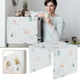 thumbnail image 1 of HomelyJoy Refrigerator Cover Upright Freezer Cover Top Waterproof PEVA Dust Proof Hanging Bag with Side Pockets, Washable Kitchen Appliance Mat Decor, 1 pc, 1 of 5