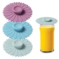 thumbnail image 1 of HomelyJoy Silicone Cup Cover, Reusable Coffee Mug Lid for Hot Drinks, Heat Resistant Drink Protector for Tea Mugs and Glass Cups, 4 in x 0.67 in, 1 of 9