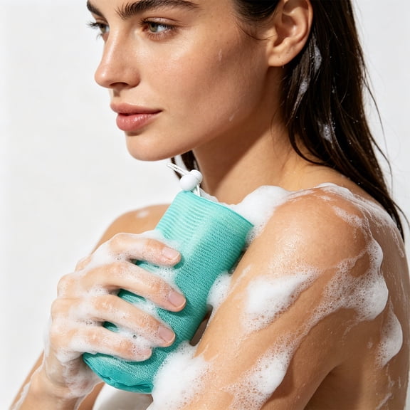 HomelyJoy Soap Mesh Bag Exfoliating Saver, Thickened Hanging Foaming Net Sleeve 6.3x3.54 In, Portable Colored Soap Holder for Men Women Shower Facial Cleansing