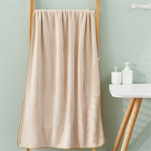 HomelyJoy Towels for Bathroom, Waffle and Microfiber Towel Set, Highly Absorbent Quick Dry Bath Towels for Spa, Hotel, Travel & Gym