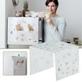 thumbnail image 1 of HomelyJoy Upright Freezer Cover Waterproof PEVA Refrigerator Top Dust Cover with 6 Storage Pockets, Washable Fridge Protective Mat Cloth for Kitchen Cabinet, 1 pc, 1 of 5