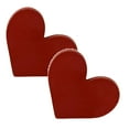 thumbnail image 1 of HomelyJoy Valentine Figurine Wooden Heart Shaped Decorative Art Piece Creative Holiday Love Ornament Romantic Gift, 1 of 5