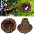 thumbnail image 1 of Homelyt Bird Nest for Crafts Decorative Birds for Home Decor Artificial Hummingbird Nest DIY Set for Easter Wedding Patio Garden Planter and Terrarium Accent, 1 of 8