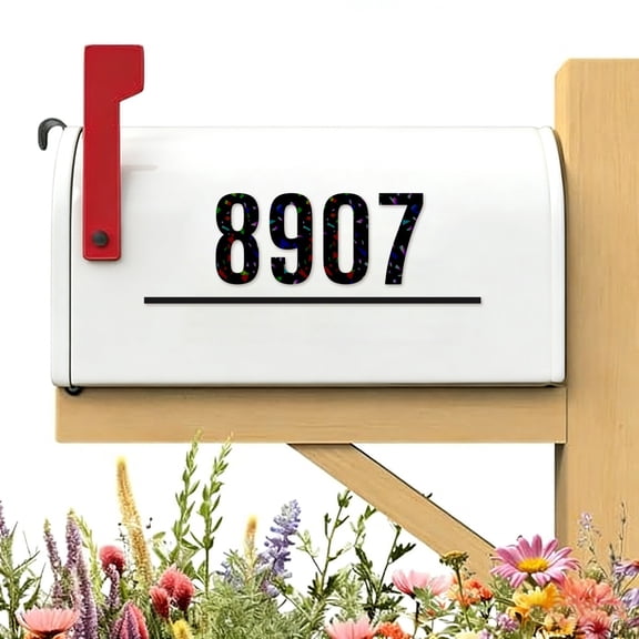 Homelyt Mailbox Numbers Vinyl Number Stickers Large Waterproof Adhesive Decals for House Address Signs Mailbox Car Home Outdoor Use Easy Apply